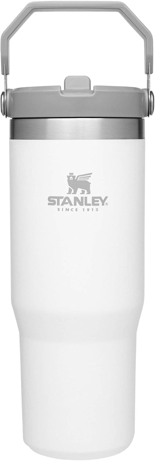 Stanley IceFlow Stainless Steel Water Jug with Straw, Vacuum Insulated Water Bottle for Home and Office, Reusable Tumbler with Straw Leak Resistant Flip, Pool, 40 oz / 1.18 L