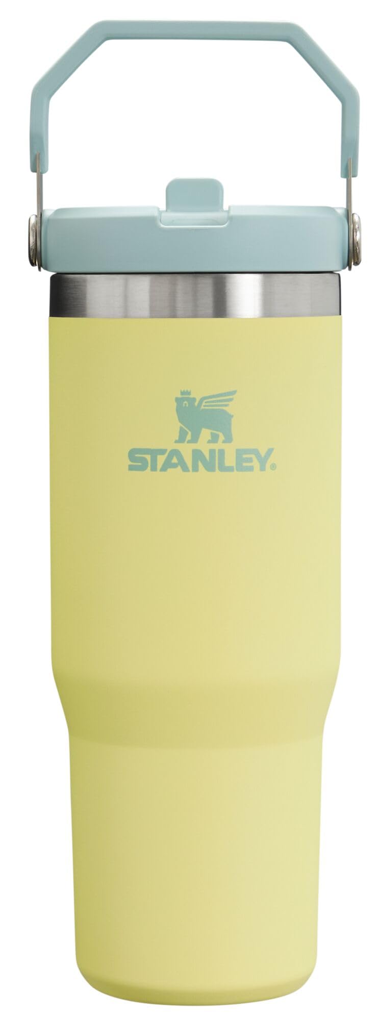Stanley IceFlow Stainless Steel Water Jug with Straw, Vacuum Insulated Water Bottle for Home and Office, Reusable Tumbler with Straw Leak Resistant Flip, Pool, 40 oz / 1.18 L