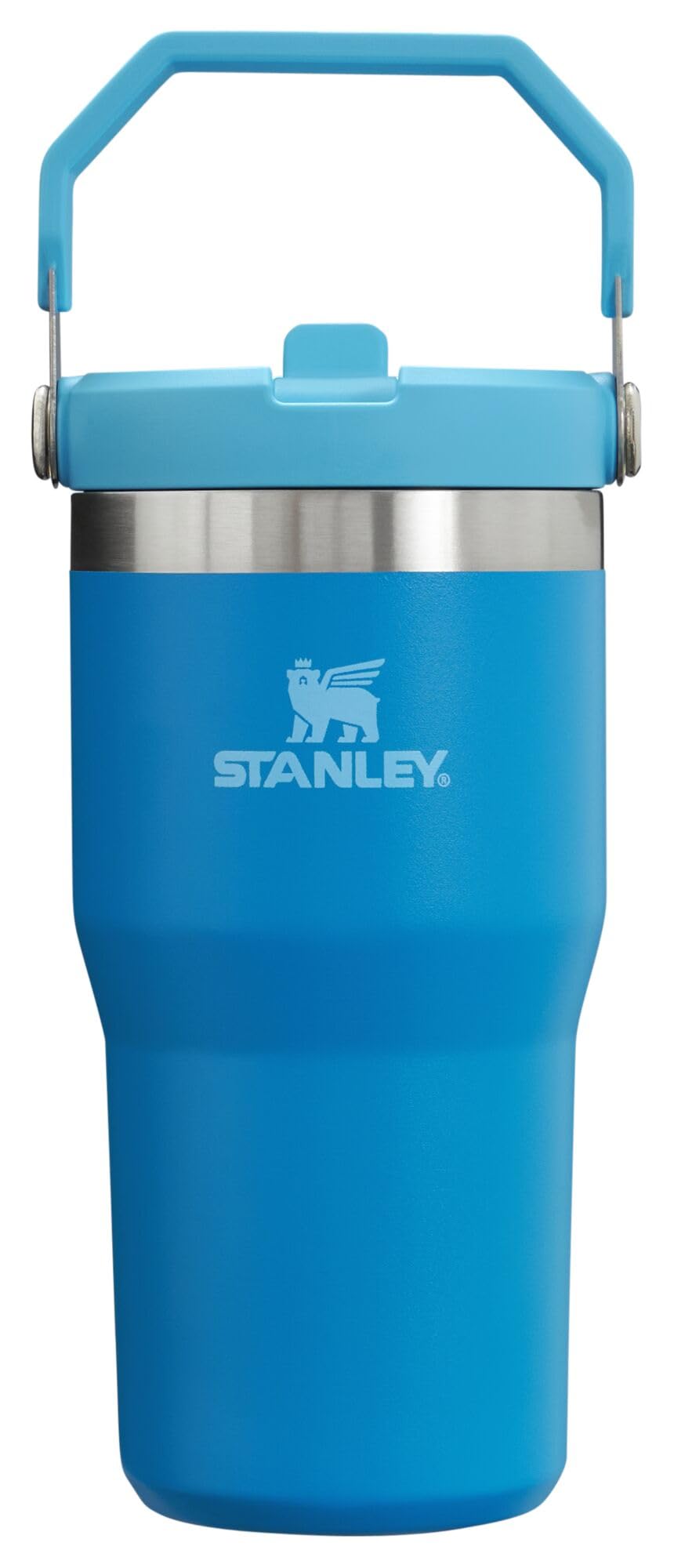 Stanley IceFlow Stainless Steel Water Jug with Straw, Vacuum Insulated Water Bottle for Home and Office, Reusable Tumbler with Straw Leak Resistant Flip, Pool, 40 oz / 1.18 L