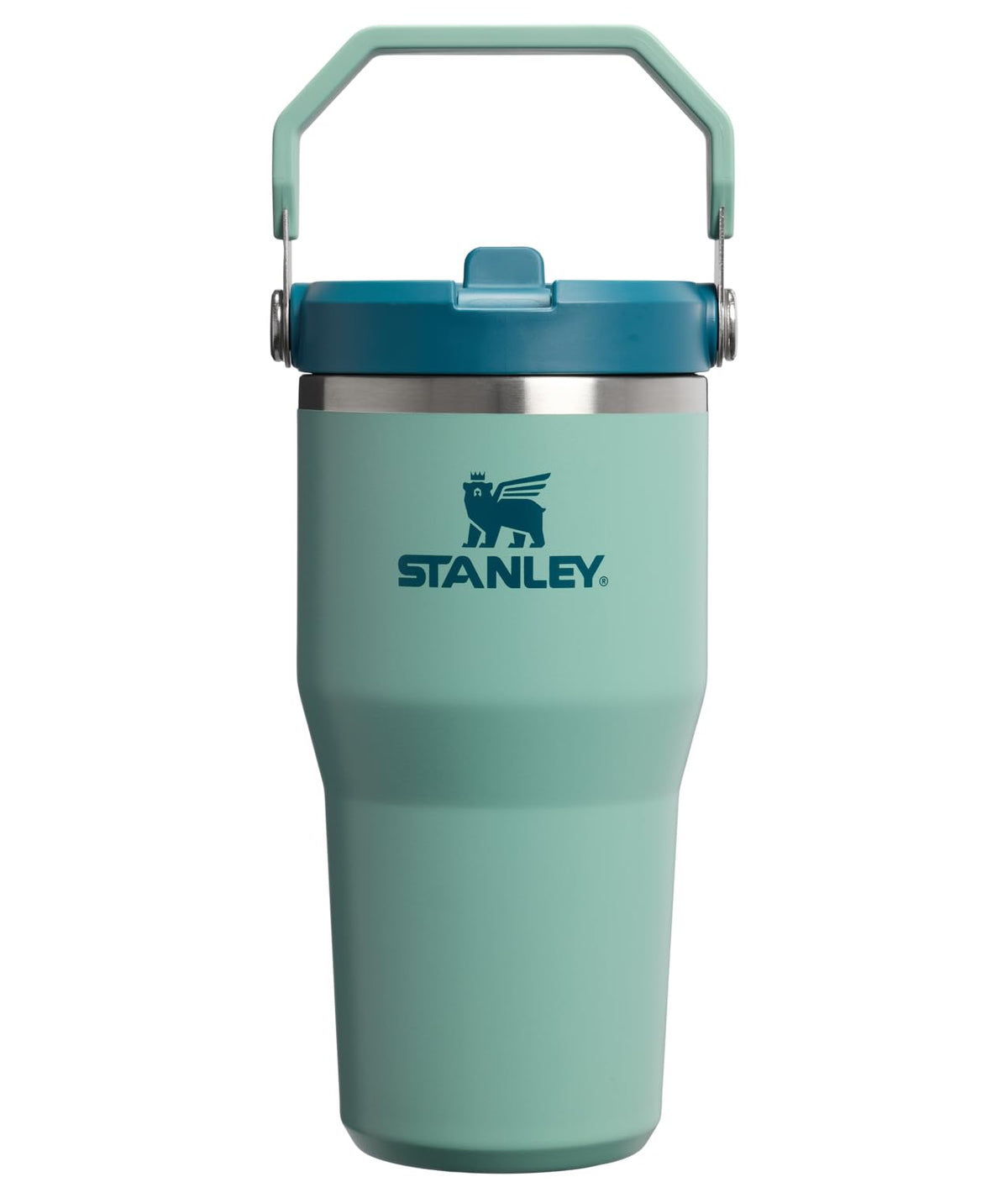 Stanley IceFlow Stainless Steel Water Jug with Straw, Vacuum Insulated Water Bottle for Home and Office, Reusable Tumbler with Straw Leak Resistant Flip, Pool, 40 oz / 1.18 L