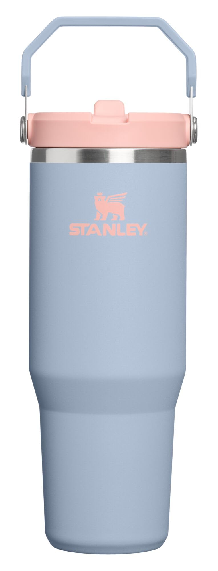 Stanley IceFlow Stainless Steel Water Jug with Straw, Vacuum Insulated Water Bottle for Home and Office, Reusable Tumbler with Straw Leak Resistant Flip, Pool, 40 oz / 1.18 L