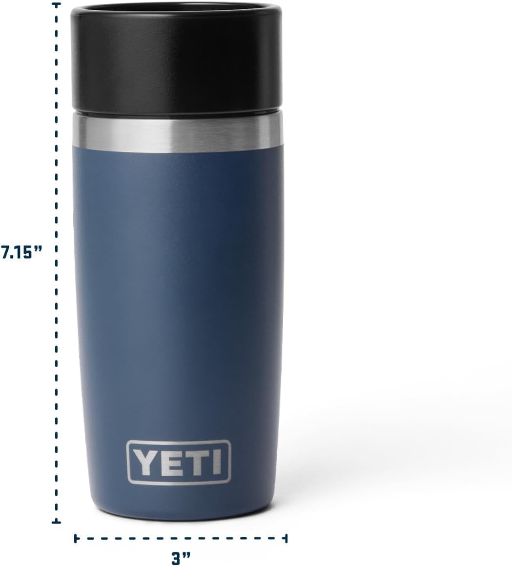 YETI Rambler 16 oz Stainless Steel Travel Bottle – Leakproof Commuter Cap, Navy