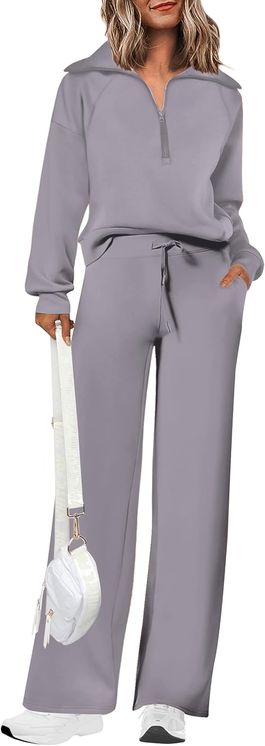 PRETTYGARDEN Women's 2 Piece Matching Lounge Set Sweatsuits