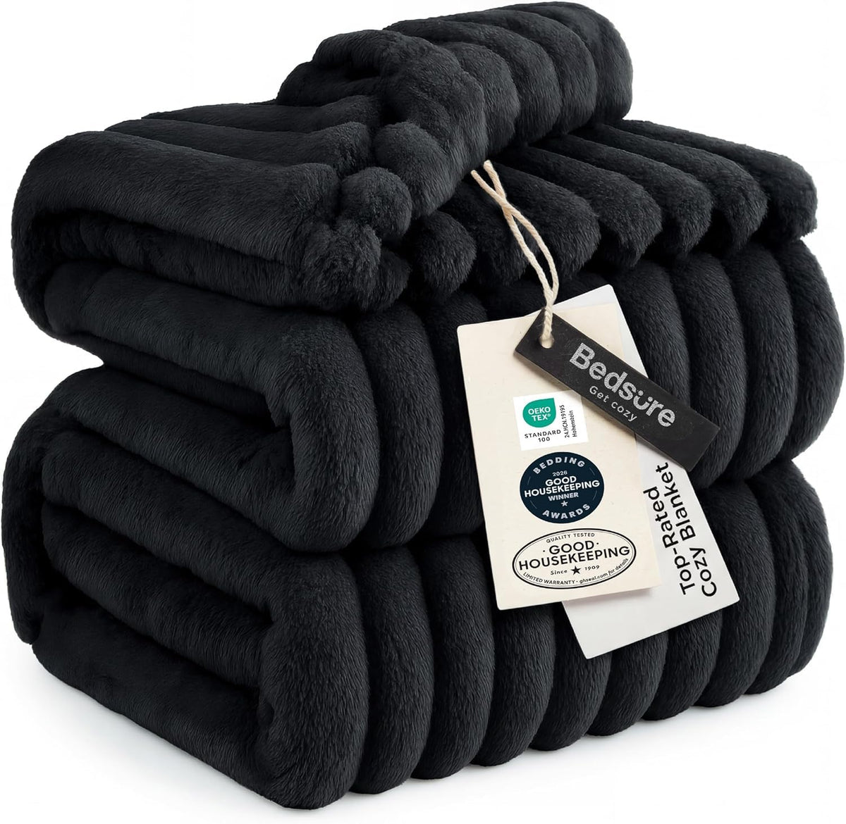 Bedsure Throw Blankets Room Decor - Women Birthday Gift, Soft Fluffy Fleece Cozy Fuzzy Plush Warm White Blanket for Couch Sofa Bed, Bedroom Livingroom Decor, Gifts for Friends, 50x60