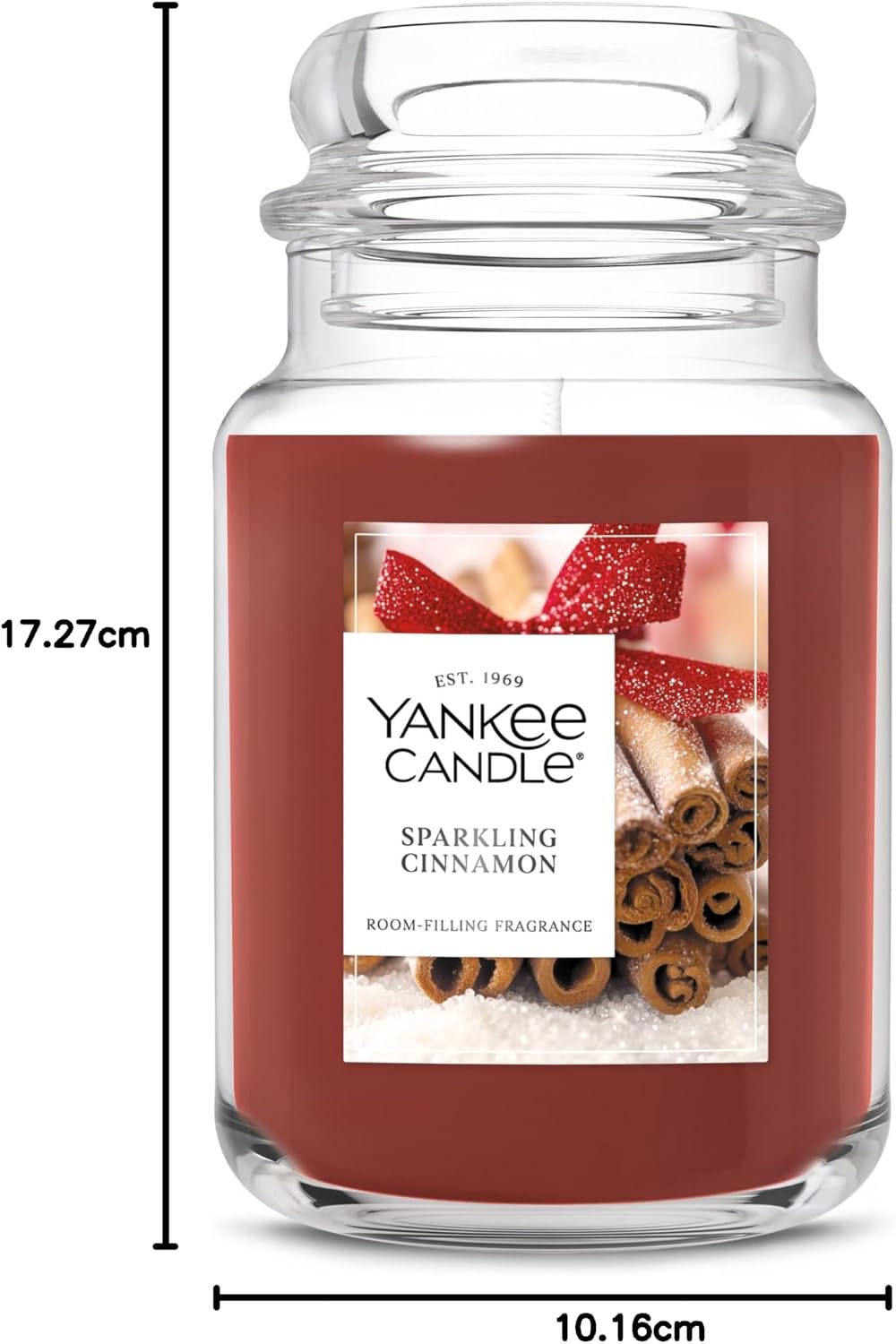 Yankee Candle Large Jar Scented Candle with up to 150 Hour Burn Time, Premium Plant Wax Blend for Cleaner Consistent Burn and Room Filling Fragrance, 22 oz, Christmas Cookie