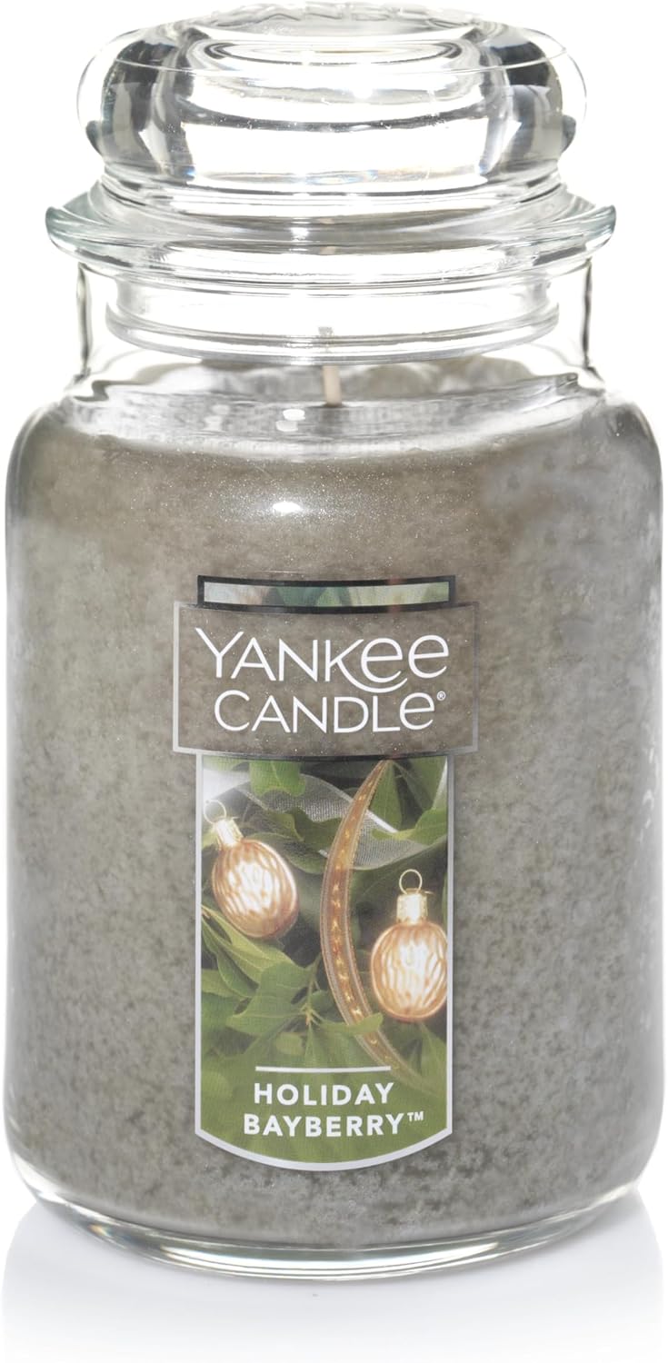 Yankee Candle Large Jar Scented Candle with up to 150 Hour Burn Time, Premium Plant Wax Blend for Cleaner Consistent Burn and Room Filling Fragrance, 22 oz, Christmas Cookie