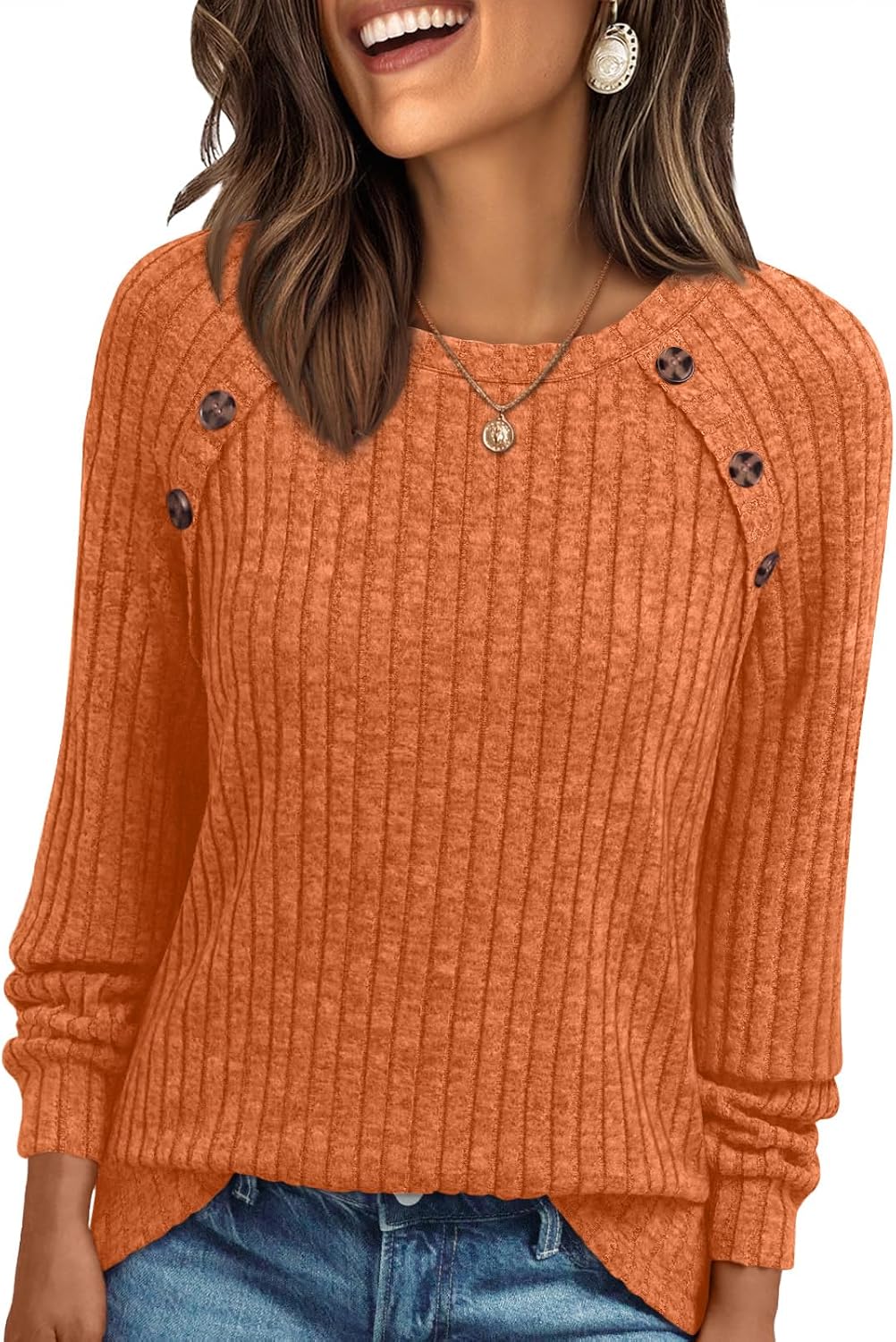 AUTOMET Womens Long Sleeve Shirts Fall Sweaters Business Casual Tops Blouse