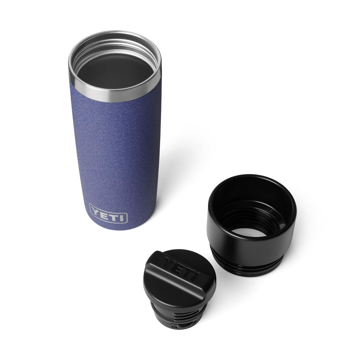 YETI Rambler 16 oz Stainless Steel Travel Bottle – Leakproof Commuter Cap, Navy
