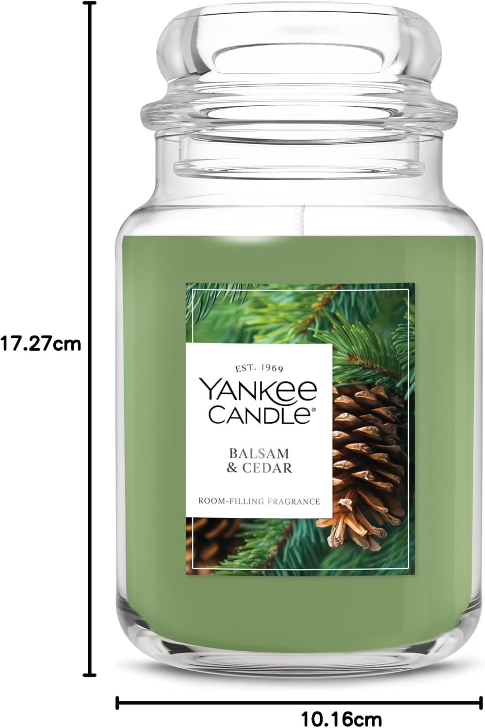 Yankee Candle Large Jar Scented Candle with up to 150 Hour Burn Time, Premium Plant Wax Blend for Cleaner Consistent Burn and Room Filling Fragrance, 22 oz, Christmas Cookie