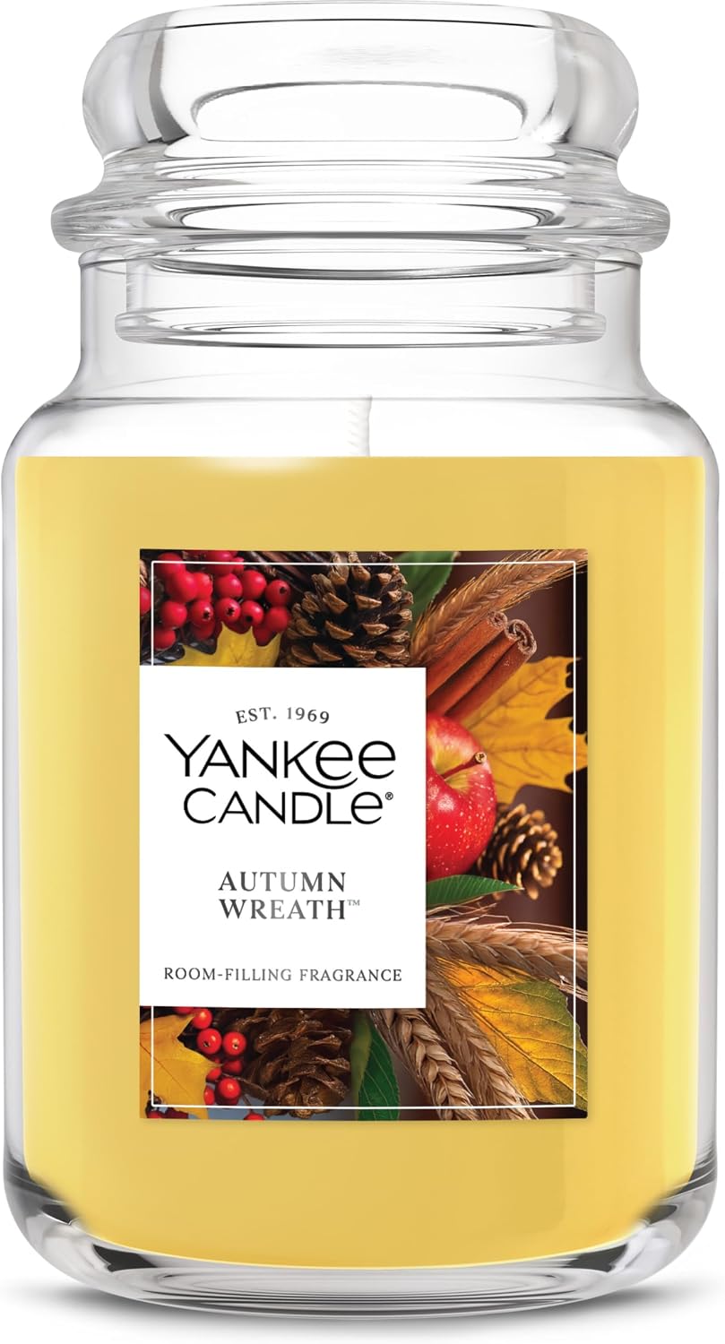 Yankee Candle Large Jar Scented Candle with up to 150 Hour Burn Time, Premium Plant Wax Blend for Cleaner Consistent Burn and Room Filling Fragrance, 22 oz, Christmas Cookie