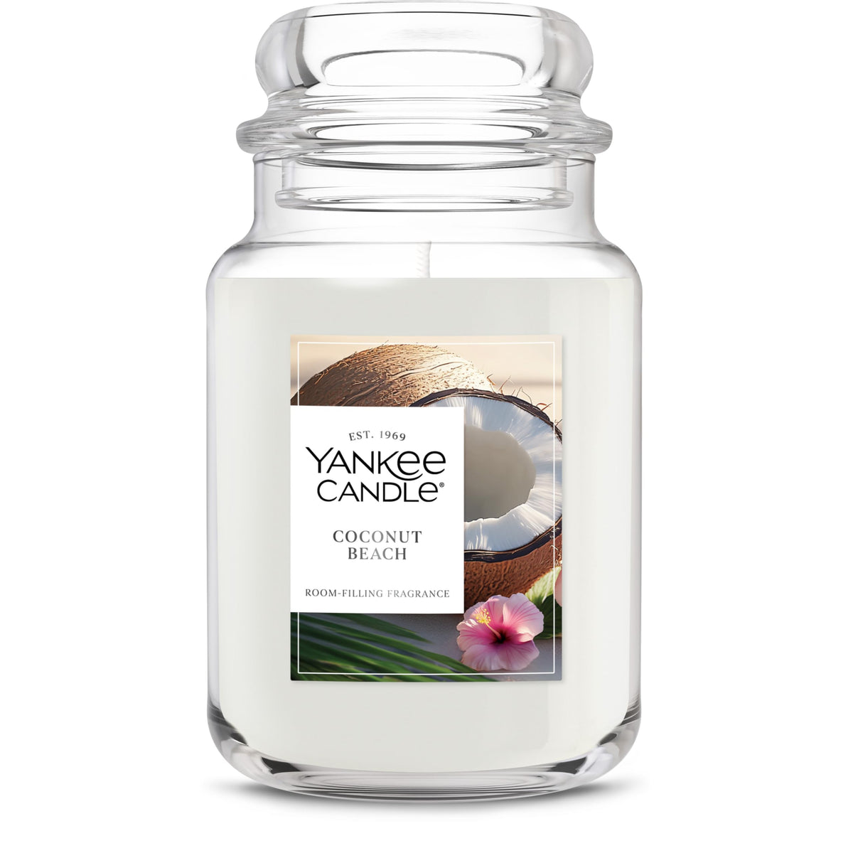 Yankee Candle Large Jar Scented Candle with up to 150 Hour Burn Time, Premium Plant Wax Blend for Cleaner Consistent Burn and Room Filling Fragrance, 22 oz, Pink Sands