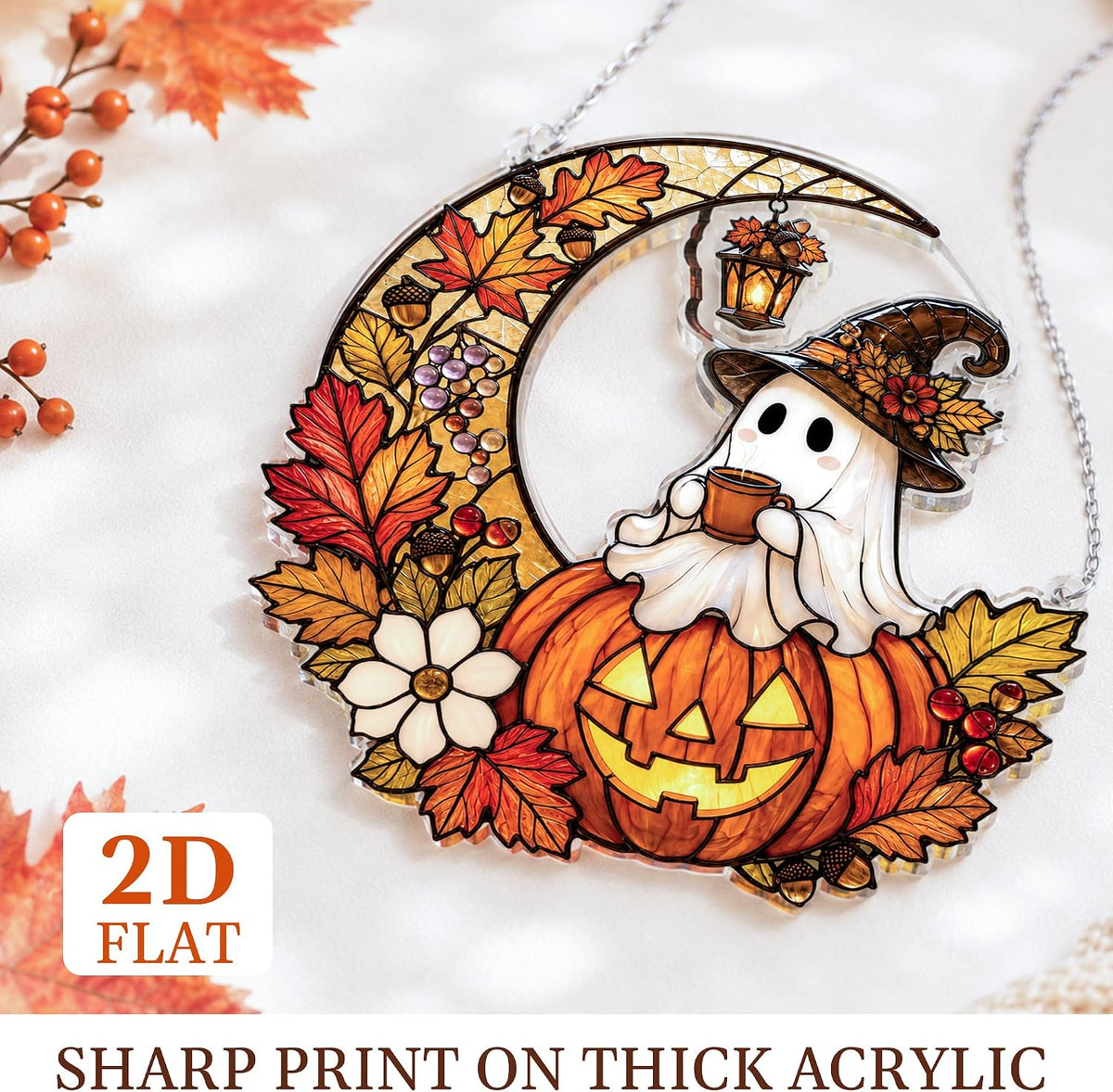 Boo Basket Stuffers for Women, Ghost Pumpkin Ornament