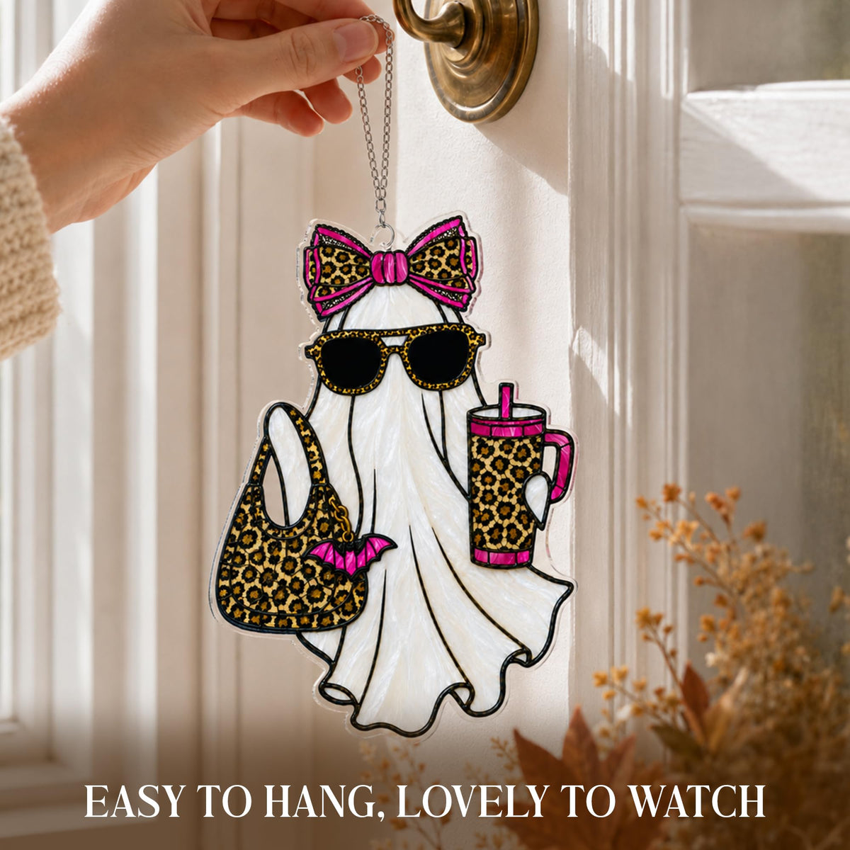 Boo Basket Stuffers for Women, Ghost Pumpkin Ornament
