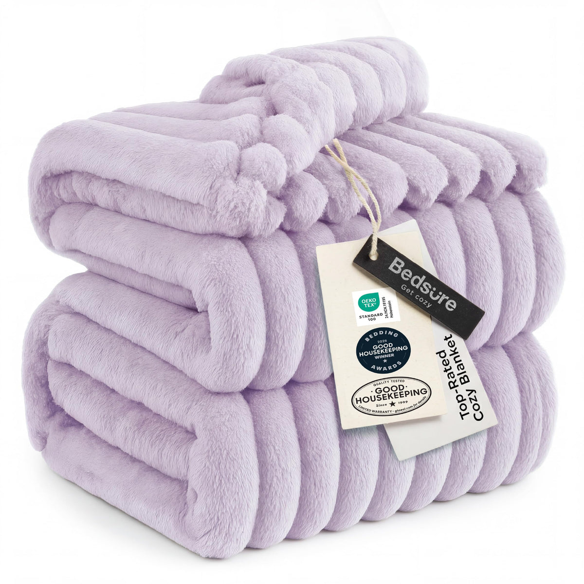 Bedsure Throw Blankets Room Decor - Women Birthday Gift, Soft Fluffy Fleece Cozy Fuzzy Plush Warm White Blanket for Couch Sofa Bed, Bedroom Livingroom Decor, Gifts for Friends, 50x60