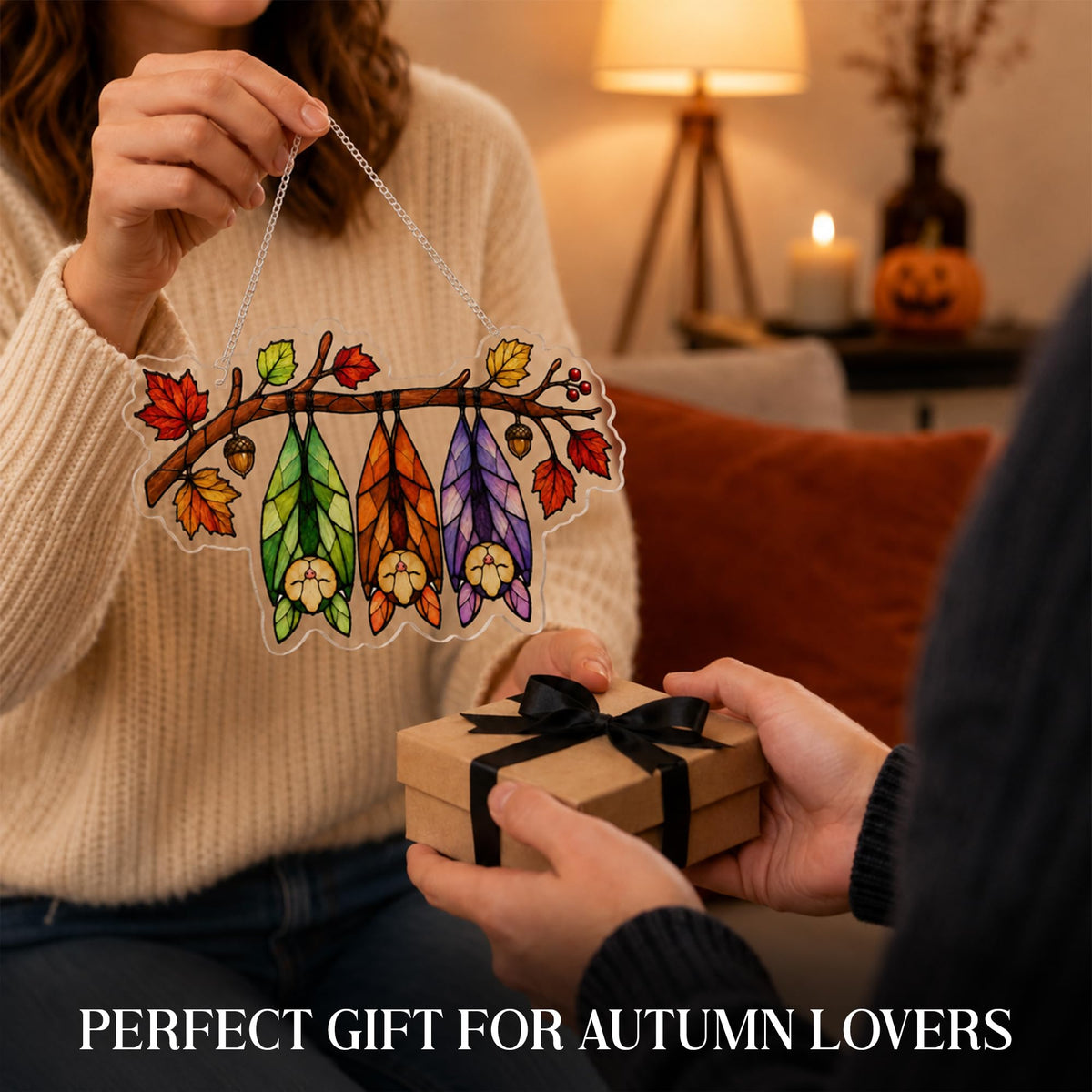 Boo Basket Stuffers for Women, Ghost Pumpkin Ornament