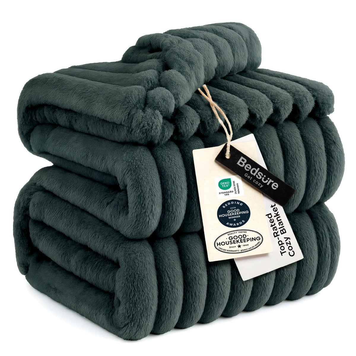 Bedsure Throw Blankets Room Decor - Women Birthday Gift, Soft Fluffy Fleece Cozy Fuzzy Plush Warm White Blanket for Couch Sofa Bed, Bedroom Livingroom Decor, Gifts for Friends, 50x60