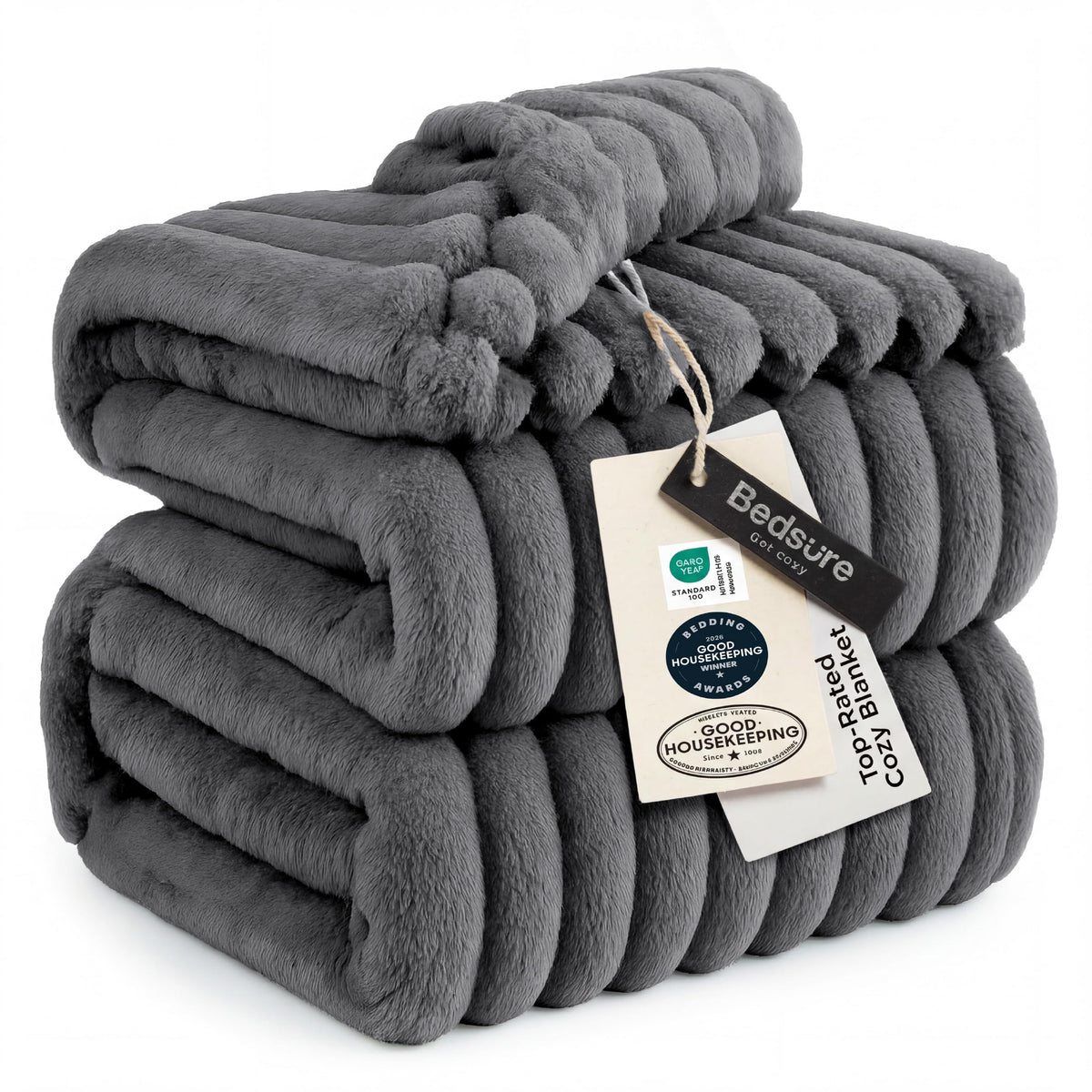 Bedsure Throw Blankets Room Decor - Women Birthday Gift, Soft Fluffy Fleece Cozy Fuzzy Plush Warm White Blanket for Couch Sofa Bed, Bedroom Livingroom Decor, Gifts for Friends, 50x60