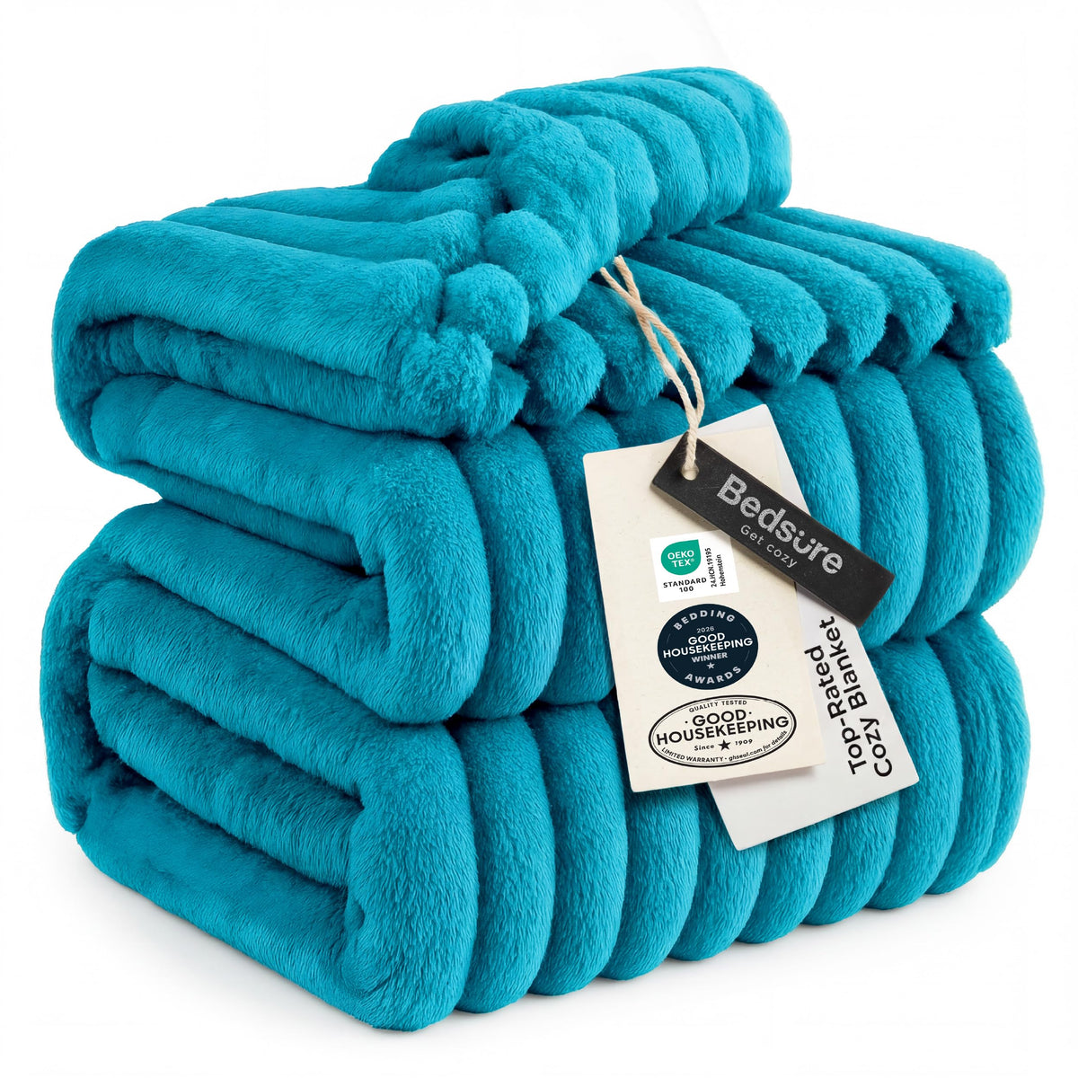 Bedsure Throw Blankets Room Decor - Women Birthday Gift, Soft Fluffy Fleece Cozy Fuzzy Plush Warm White Blanket for Couch Sofa Bed, Bedroom Livingroom Decor, Gifts for Friends, 50x60