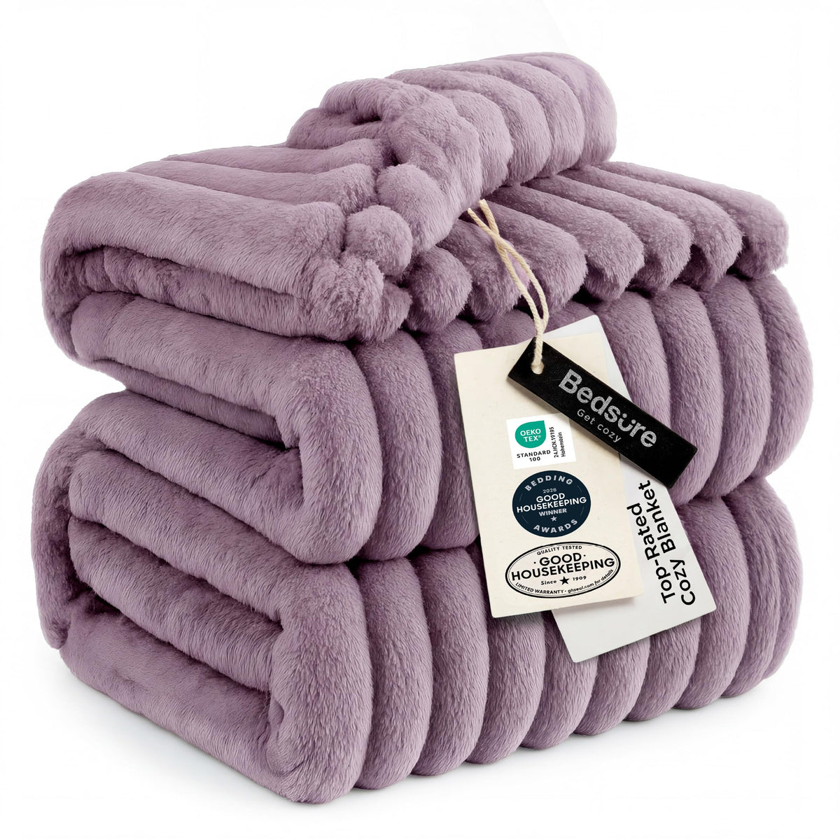 Bedsure Throw Blankets Room Decor - Women Birthday Gift, Soft Fluffy Fleece Cozy Fuzzy Plush Warm White Blanket for Couch Sofa Bed, Bedroom Livingroom Decor, Gifts for Friends, 50x60