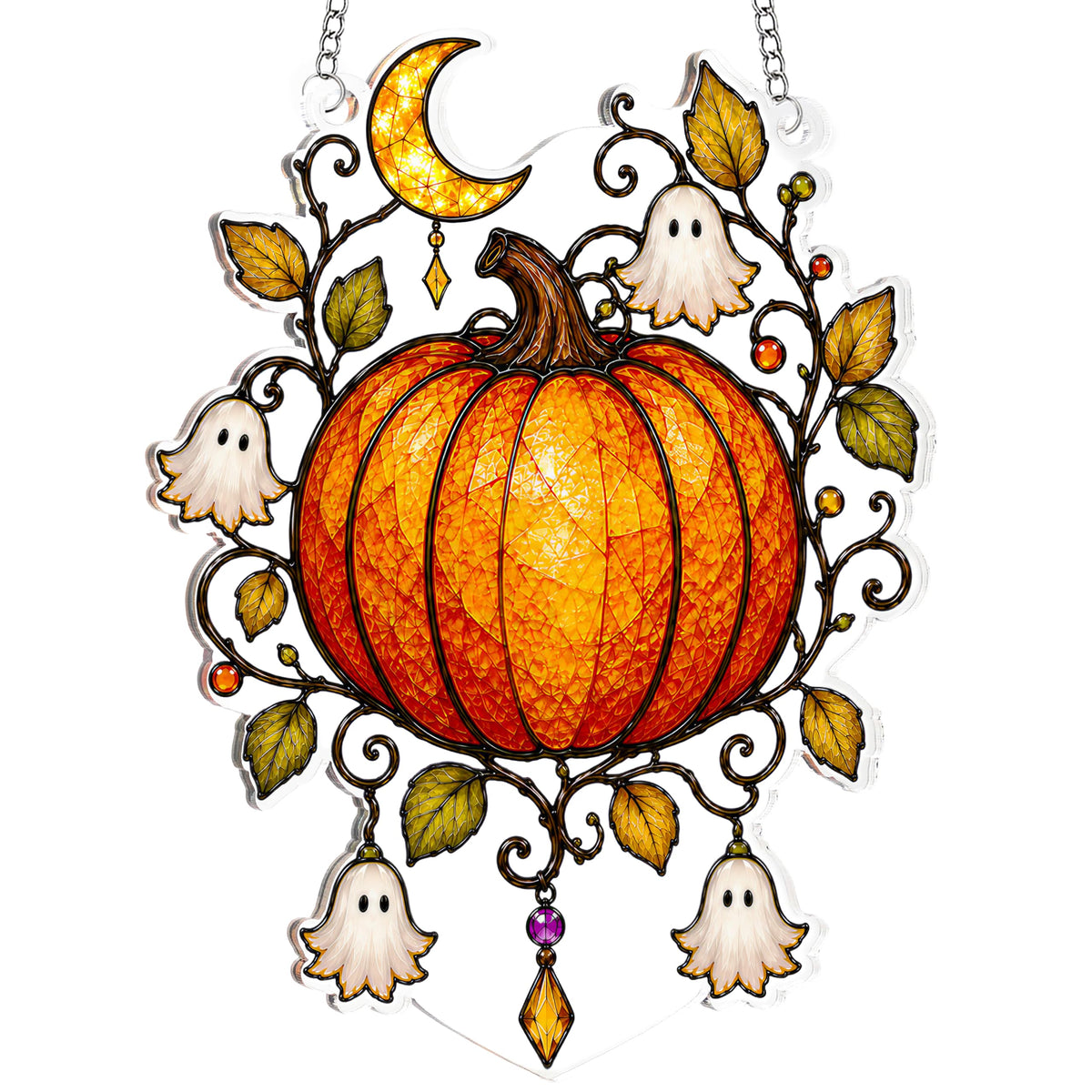 Boo Basket Stuffers for Women, Ghost Pumpkin Ornament