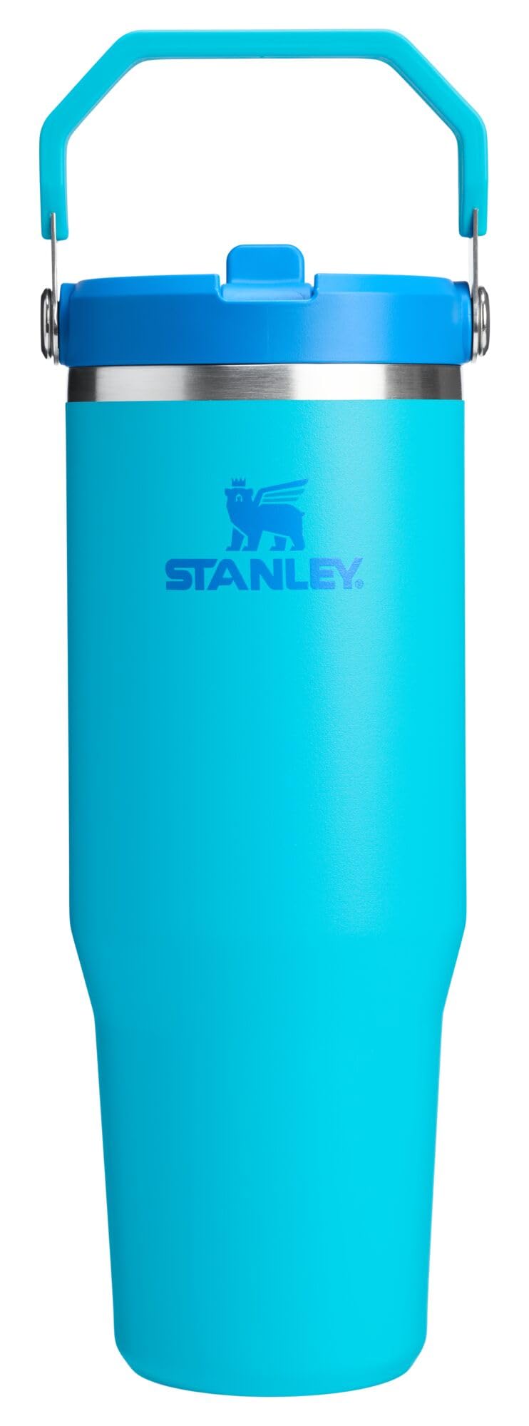 Stanley IceFlow Stainless Steel Water Jug with Straw, Vacuum Insulated Water Bottle for Home and Office, Reusable Tumbler with Straw Leak Resistant Flip, Pool, 40 oz / 1.18 L
