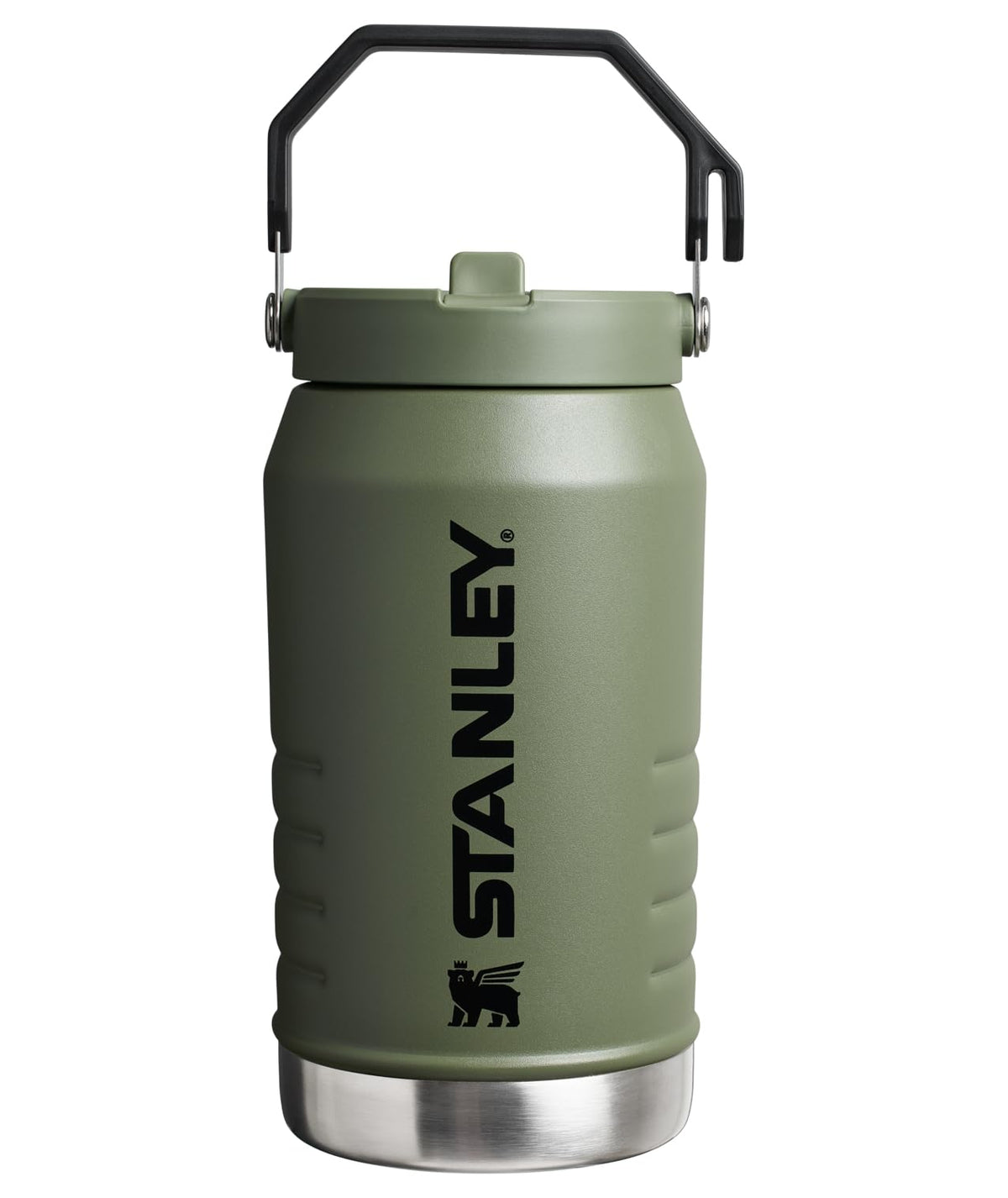 Stanley IceFlow Stainless Steel Water Jug with Straw, Vacuum Insulated Water Bottle for Home and Office, Reusable Tumbler with Straw Leak Resistant Flip, Pool, 40 oz / 1.18 L