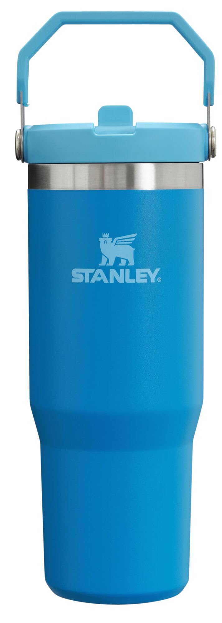 Stanley IceFlow Stainless Steel Water Jug with Straw, Vacuum Insulated Water Bottle for Home and Office, Reusable Tumbler with Straw Leak Resistant Flip, Pool, 40 oz / 1.18 L