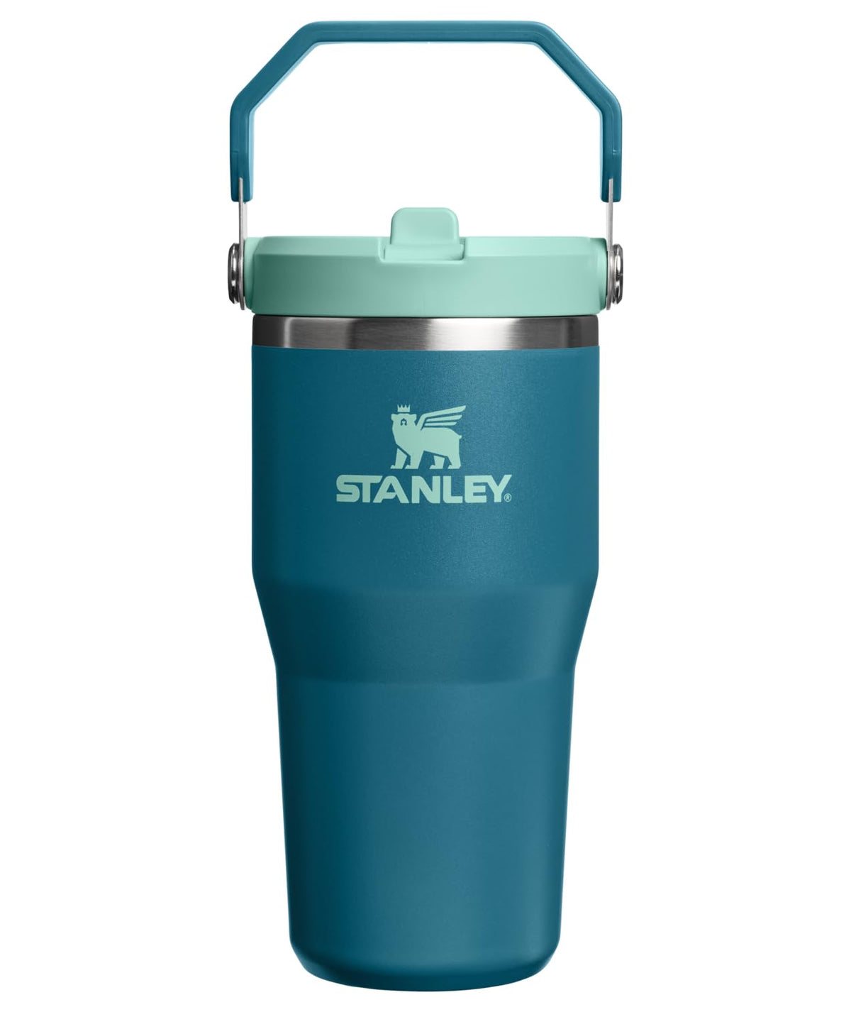 Stanley IceFlow Stainless Steel Water Jug with Straw, Vacuum Insulated Water Bottle for Home and Office, Reusable Tumbler with Straw Leak Resistant Flip, Pool, 40 oz / 1.18 L
