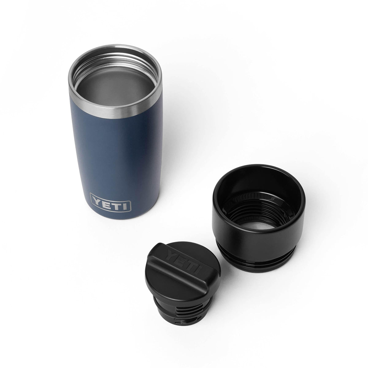 YETI Rambler 16 oz Stainless Steel Travel Bottle – Leakproof Commuter Cap, Navy