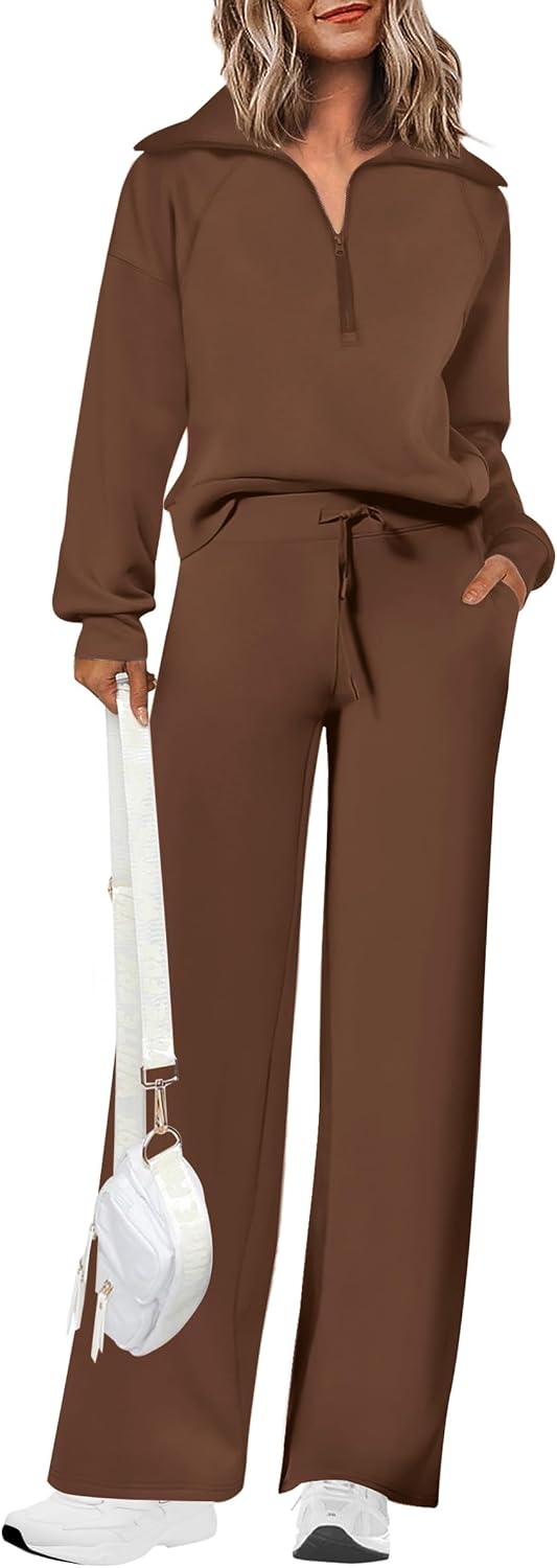 PRETTYGARDEN Women's 2 Piece Matching Lounge Set Sweatsuits