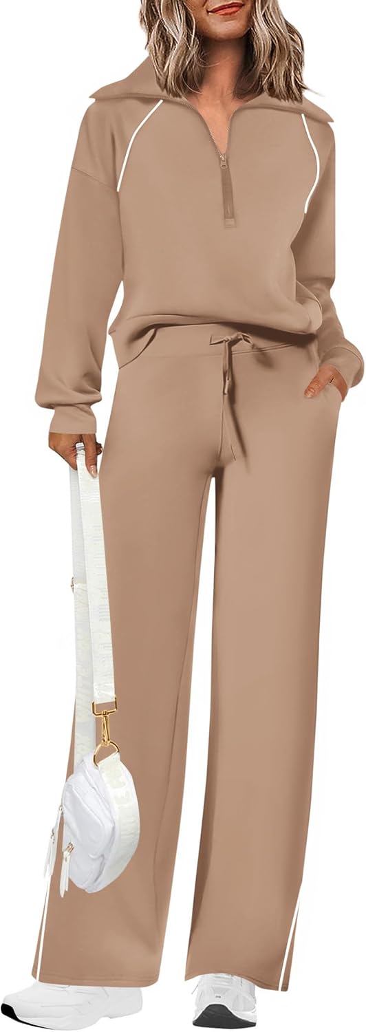 PRETTYGARDEN Women's 2 Piece Matching Lounge Set Sweatsuits