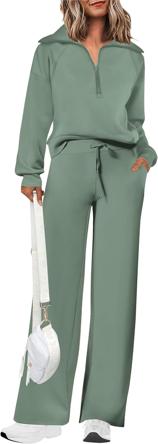 PRETTYGARDEN Women's 2 Piece Matching Lounge Set Sweatsuits