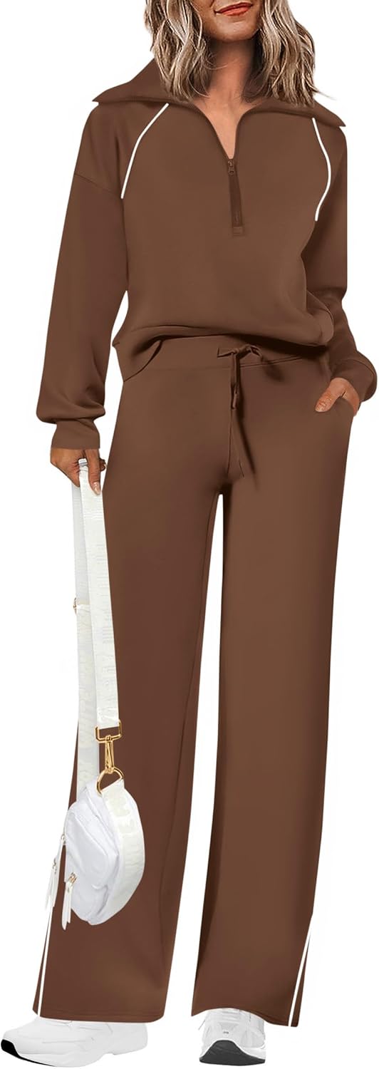 PRETTYGARDEN Women's 2 Piece Matching Lounge Set Sweatsuits