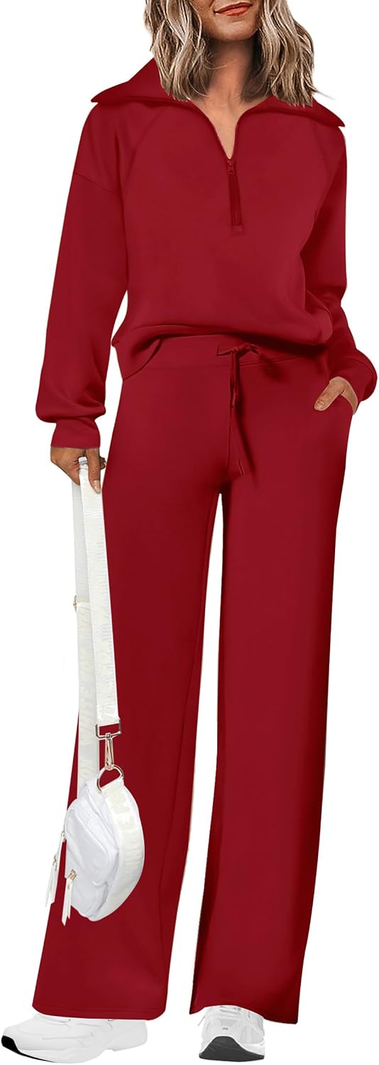 PRETTYGARDEN Women's 2 Piece Matching Lounge Set Sweatsuits