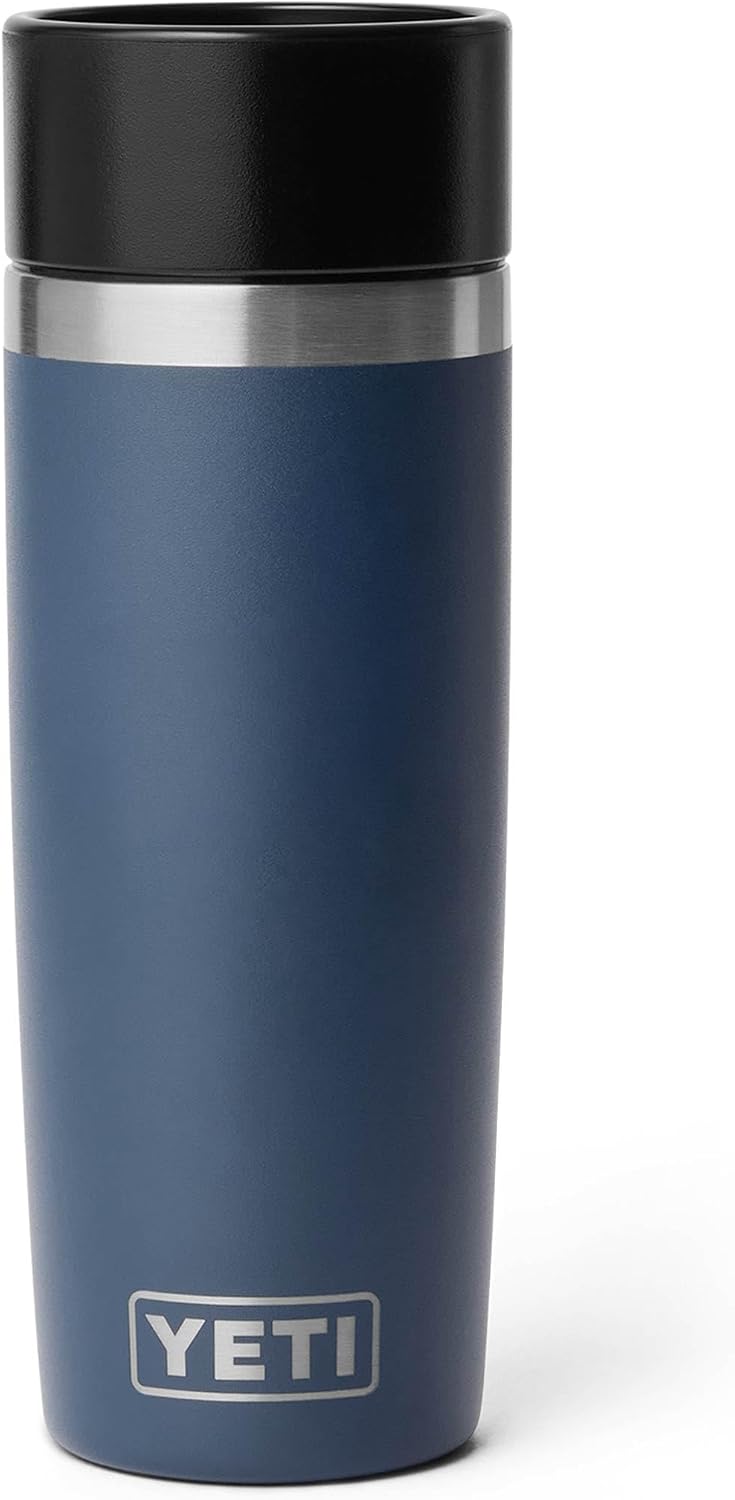 YETI Rambler 16 oz Stainless Steel Travel Bottle – Leakproof Commuter Cap, Navy