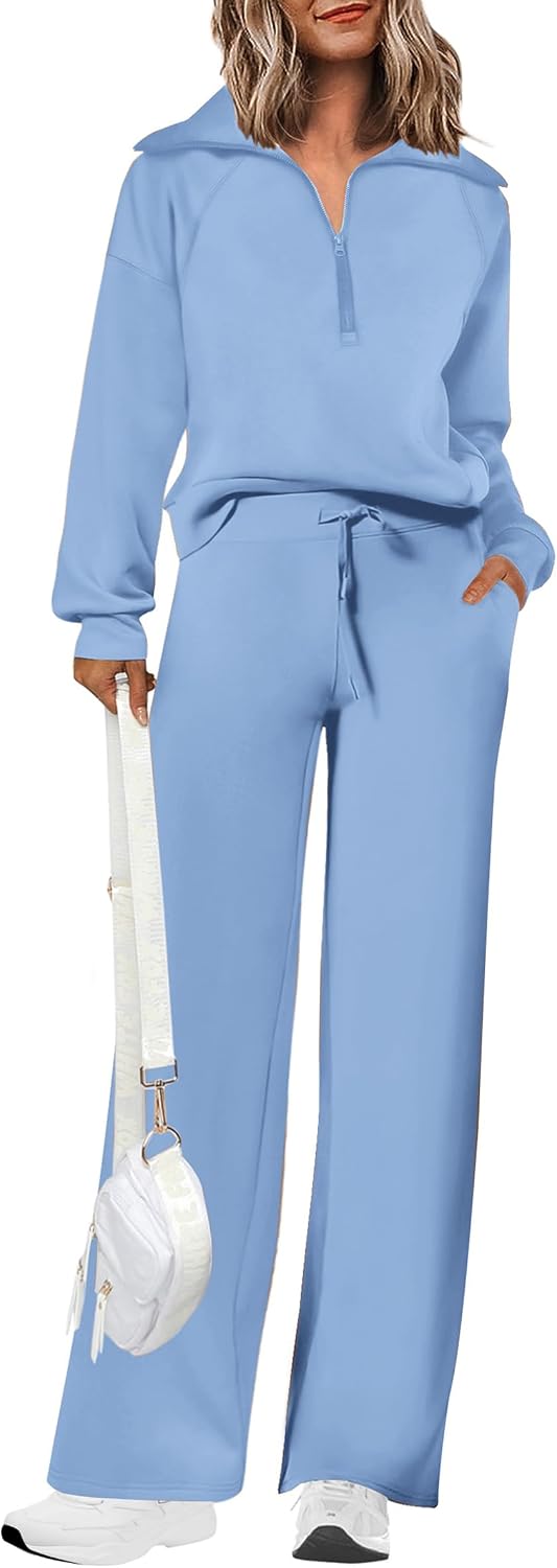 PRETTYGARDEN Women's 2 Piece Matching Lounge Set Sweatsuits