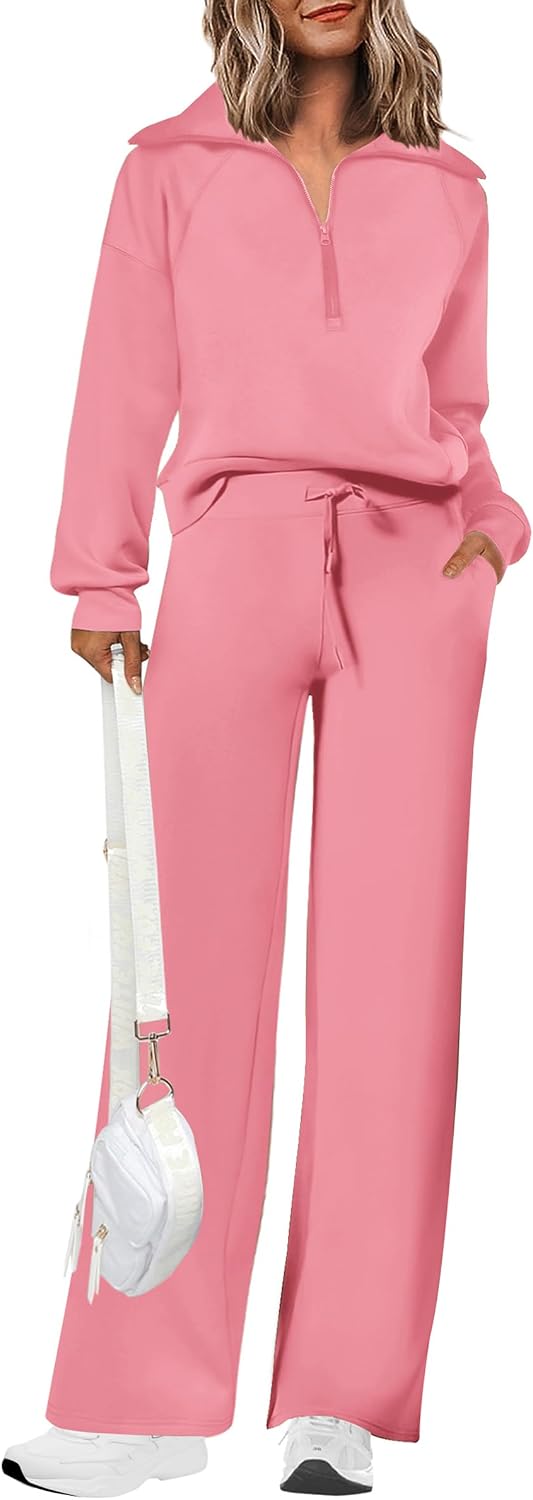 PRETTYGARDEN Women's 2 Piece Matching Lounge Set Sweatsuits