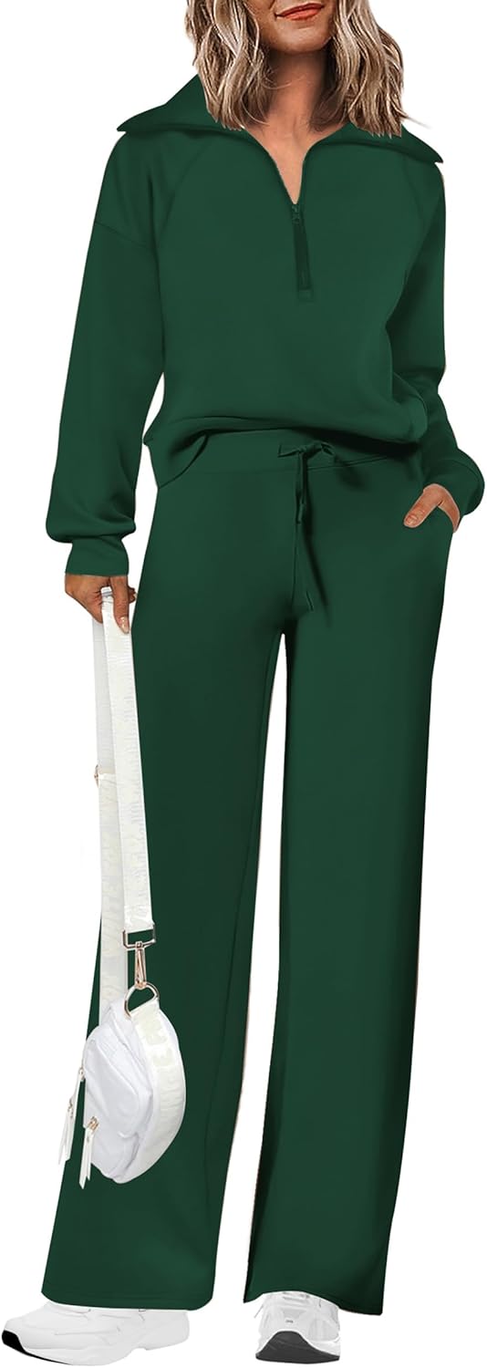 PRETTYGARDEN Women's 2 Piece Matching Lounge Set Sweatsuits