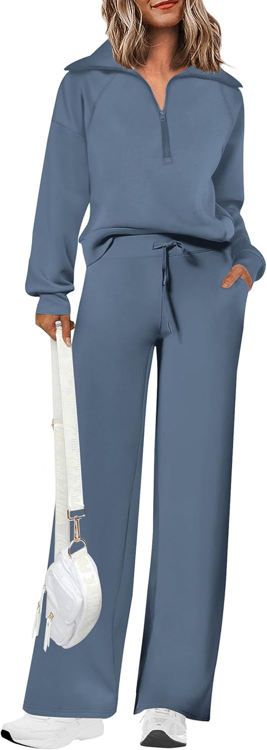 PRETTYGARDEN Women's 2 Piece Matching Lounge Set Sweatsuits