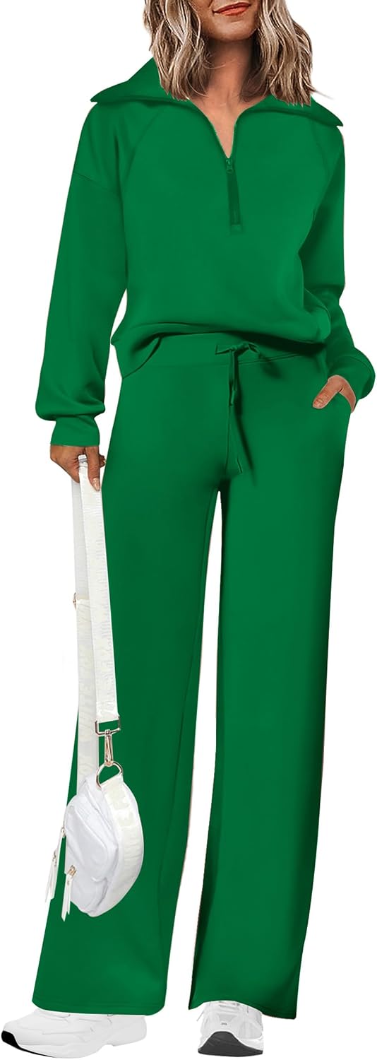 PRETTYGARDEN Women's 2 Piece Matching Lounge Set Sweatsuits