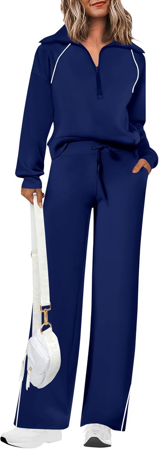 PRETTYGARDEN Women's 2 Piece Matching Lounge Set Sweatsuits