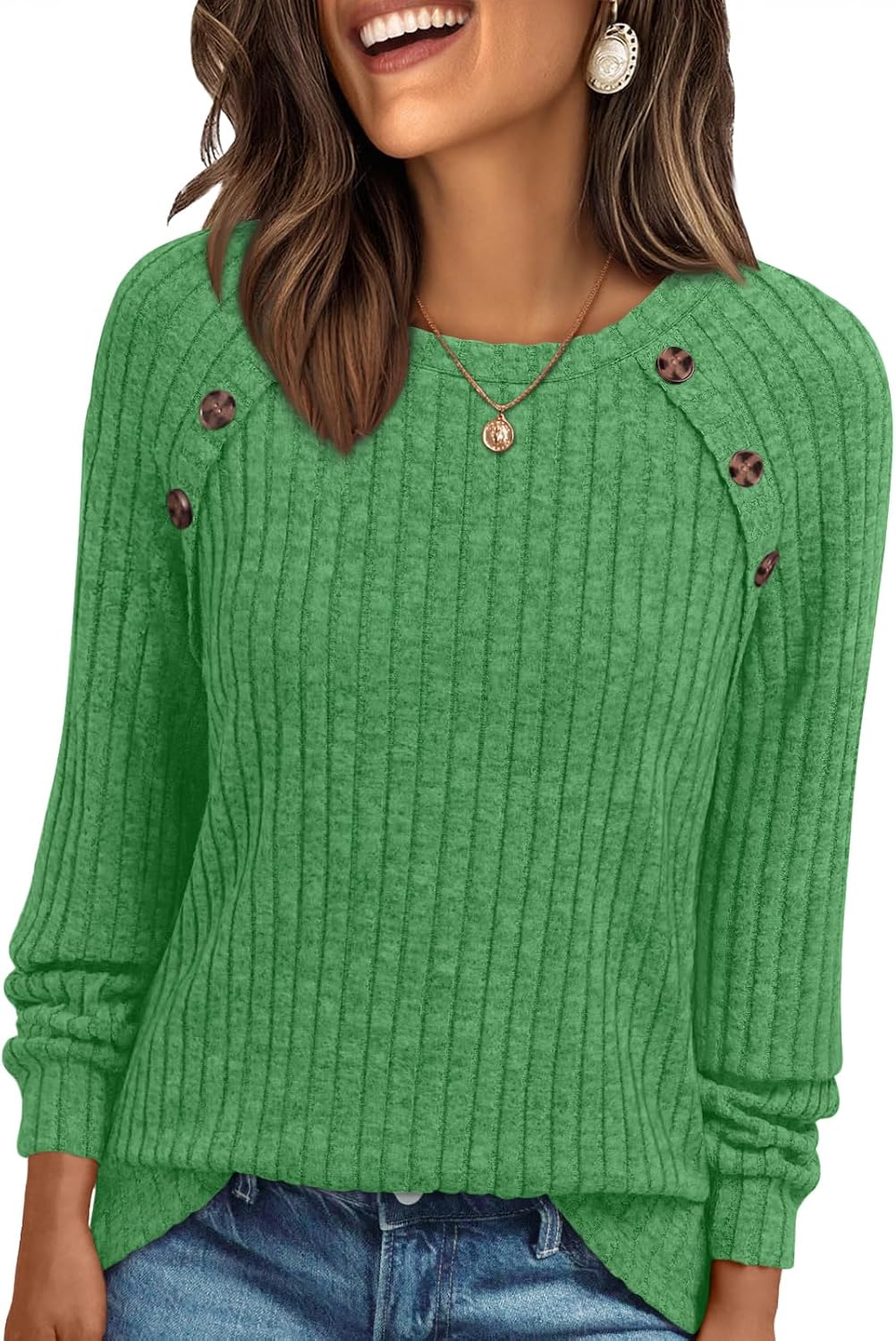 AUTOMET Womens Long Sleeve Shirts Fall Sweaters Business Casual Tops Blouse