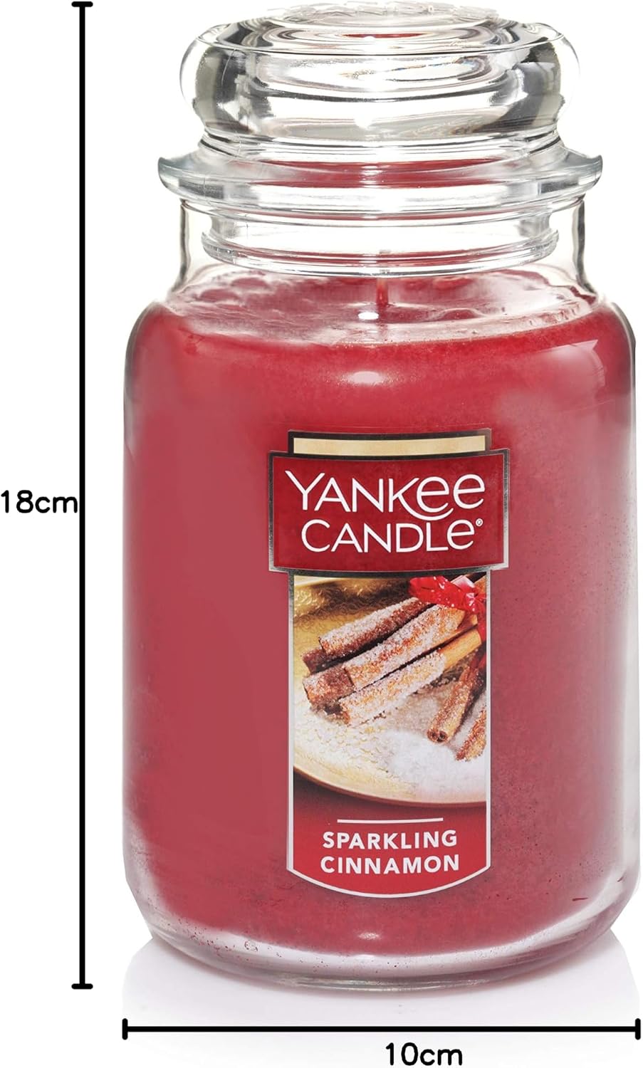 Yankee Candle Large Jar Scented Candle with up to 150 Hour Burn Time, Premium Plant Wax Blend for Cleaner Consistent Burn and Room Filling Fragrance, 22 oz, Christmas Cookie