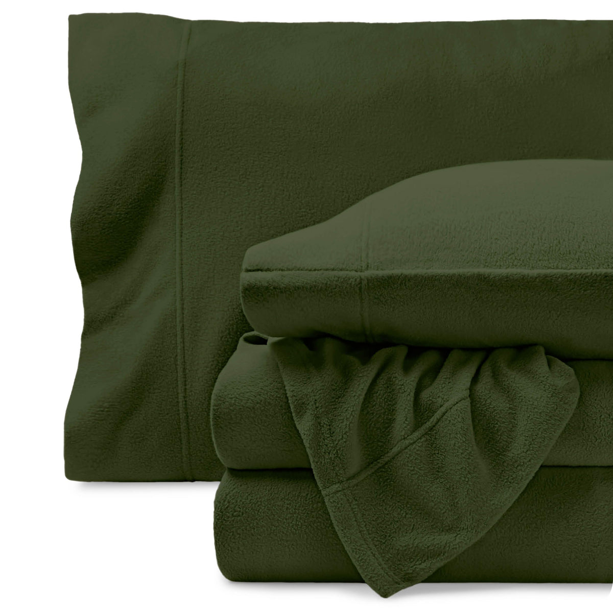 Bare Home Super Soft Fleece Sheet Set (Full, Red)