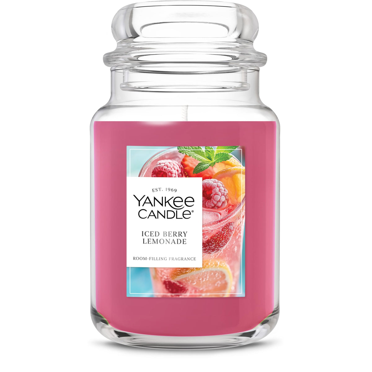 Yankee Candle Large Jar Scented Candle with up to 150 Hour Burn Time, Premium Plant Wax Blend for Cleaner Consistent Burn and Room Filling Fragrance, 22 oz, Pink Sands