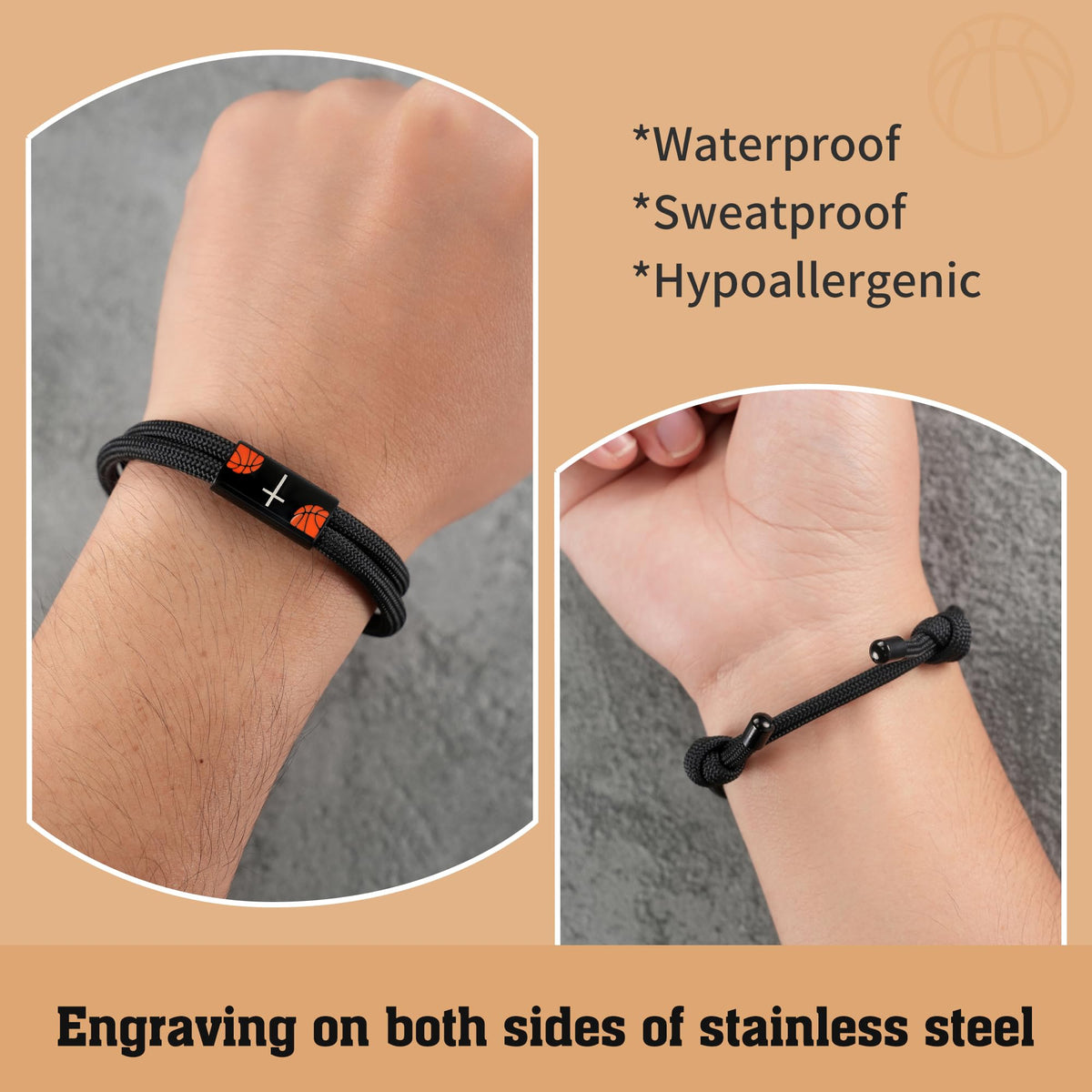 PEALICIOUS Cross Bracelet for Boys, Joshua Birthday Son Gifts for Teens