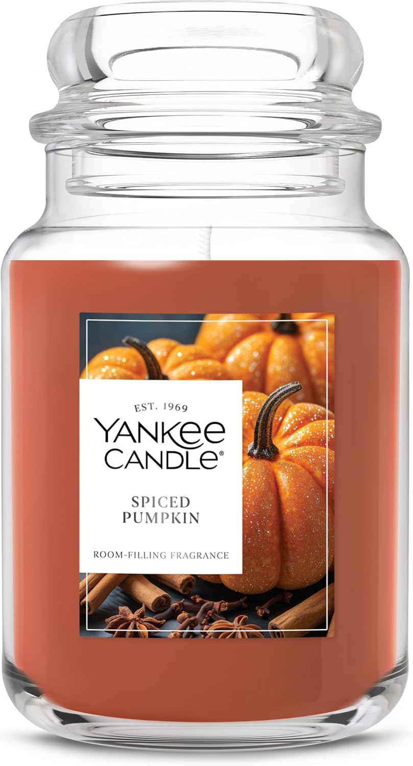 Yankee Candle Large Jar Scented Candle with up to 150 Hour Burn Time, Premium Plant Wax Blend for Cleaner Consistent Burn and Room Filling Fragrance, 22 oz, Christmas Cookie