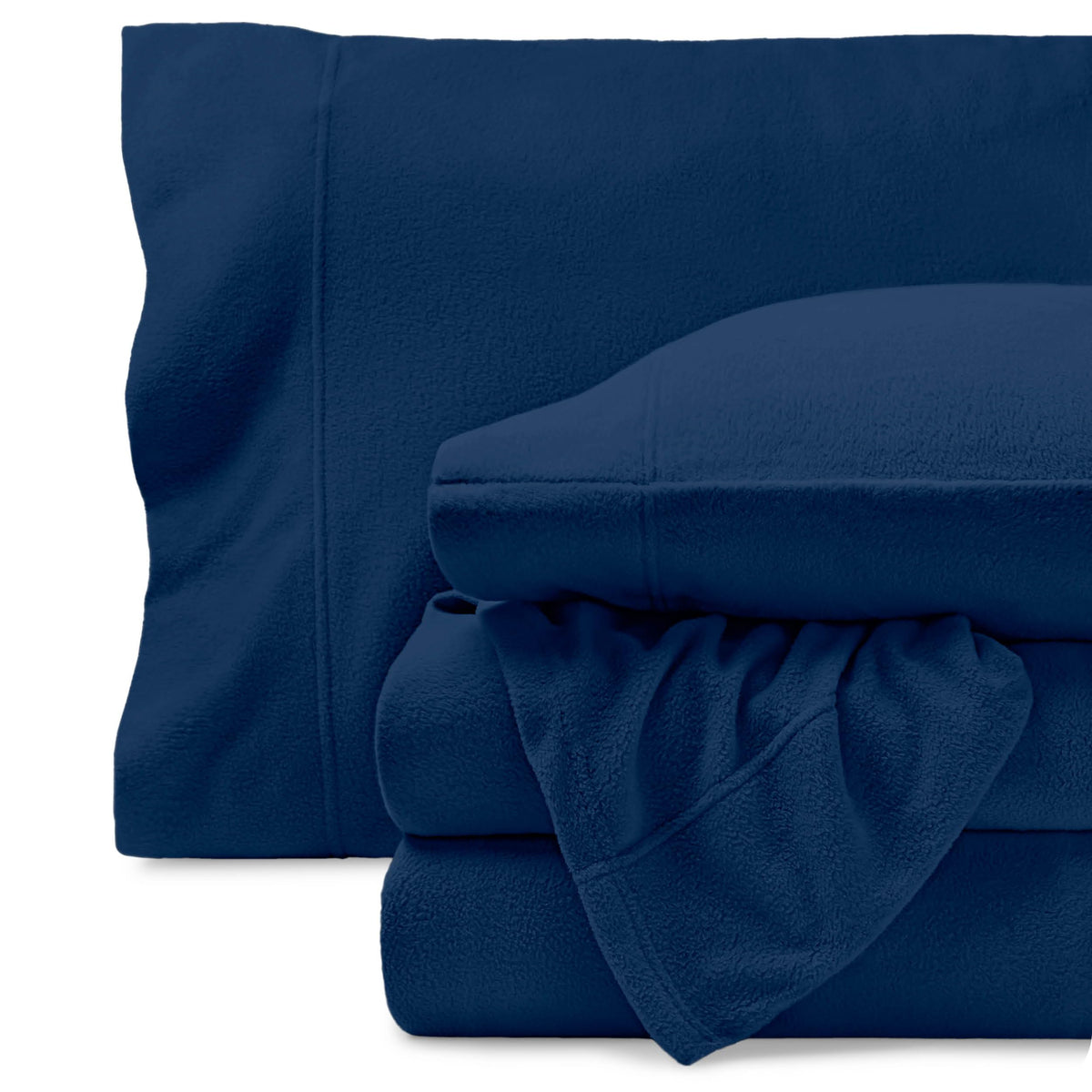 Bare Home Super Soft Fleece Sheet Set (Full, Red)