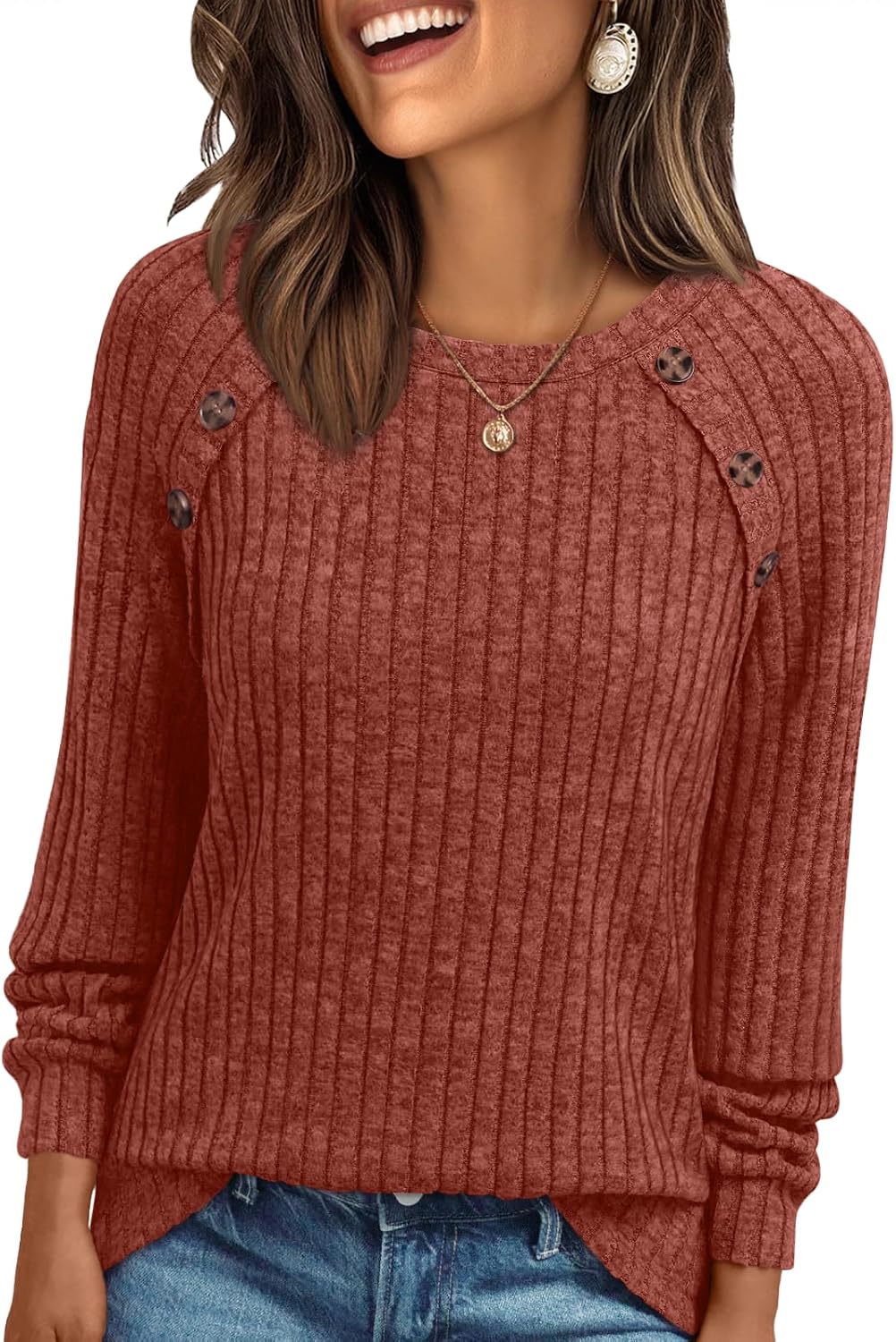 AUTOMET Womens Long Sleeve Shirts Fall Sweaters Business Casual Tops Blouse