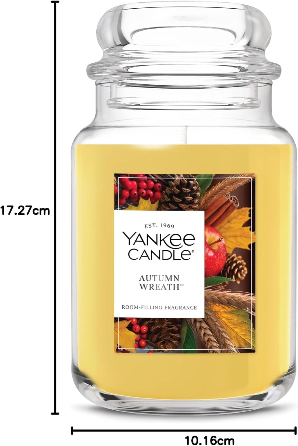 Yankee Candle Large Jar Scented Candle with up to 150 Hour Burn Time, Premium Plant Wax Blend for Cleaner Consistent Burn and Room Filling Fragrance, 22 oz, Christmas Cookie